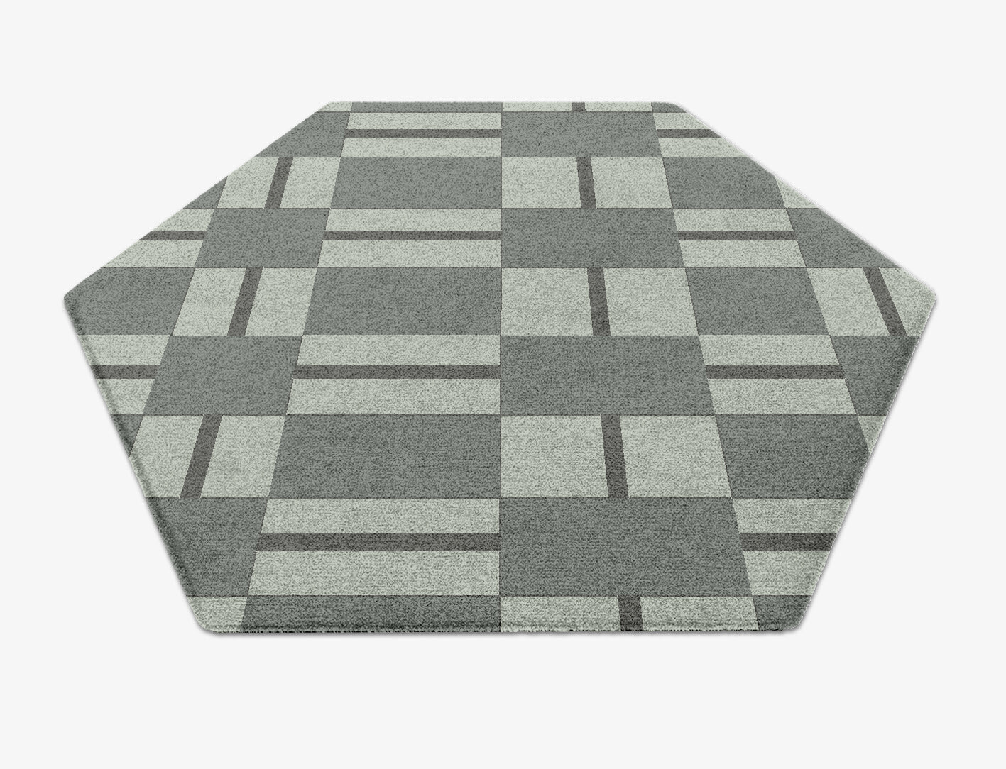 Pennon Geometric Hexagon Hand Knotted Tibetan Wool Custom Rug by Rug Artisan