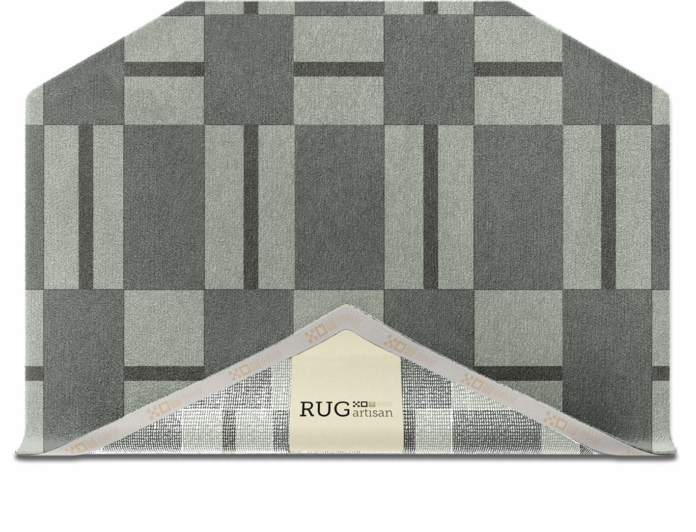 Pennon Geometric Hexagon Hand Knotted Tibetan Wool Custom Rug by Rug Artisan