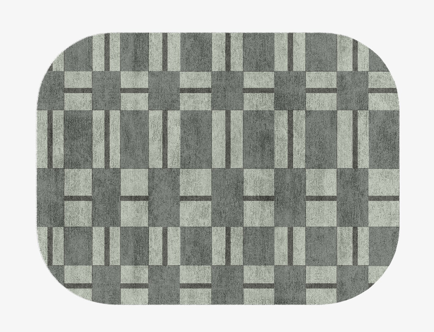 Pennon Geometric Oblong Hand Knotted Bamboo Silk Custom Rug by Rug Artisan