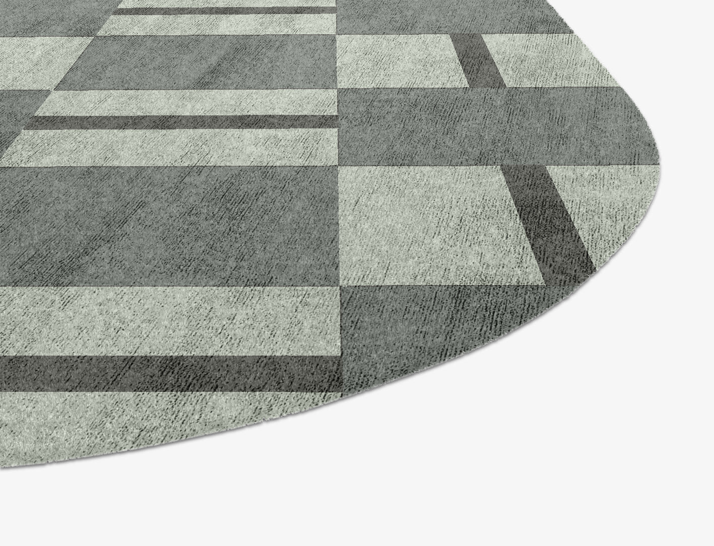 Pennon Geometric Oblong Hand Knotted Bamboo Silk Custom Rug by Rug Artisan