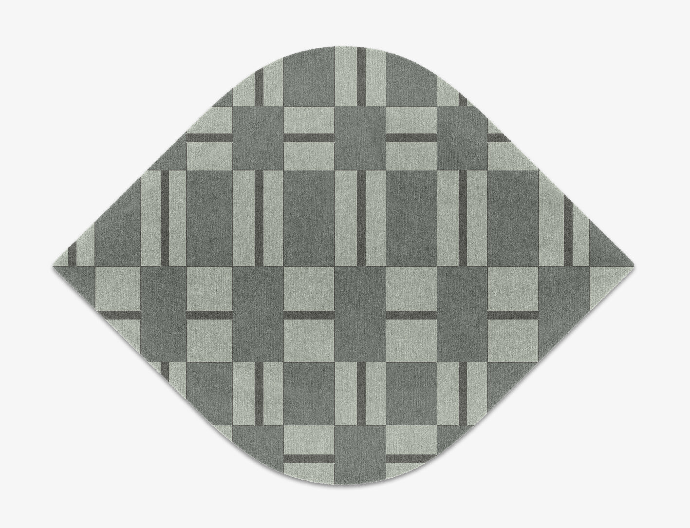 Pennon Geometric Ogee Hand Knotted Tibetan Wool Custom Rug by Rug Artisan