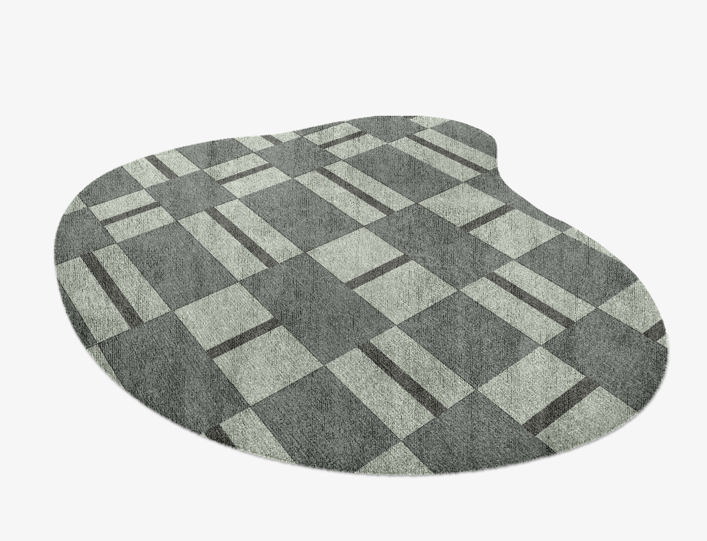 Pennon Geometric Splash Hand Knotted Bamboo Silk Custom Rug by Rug Artisan