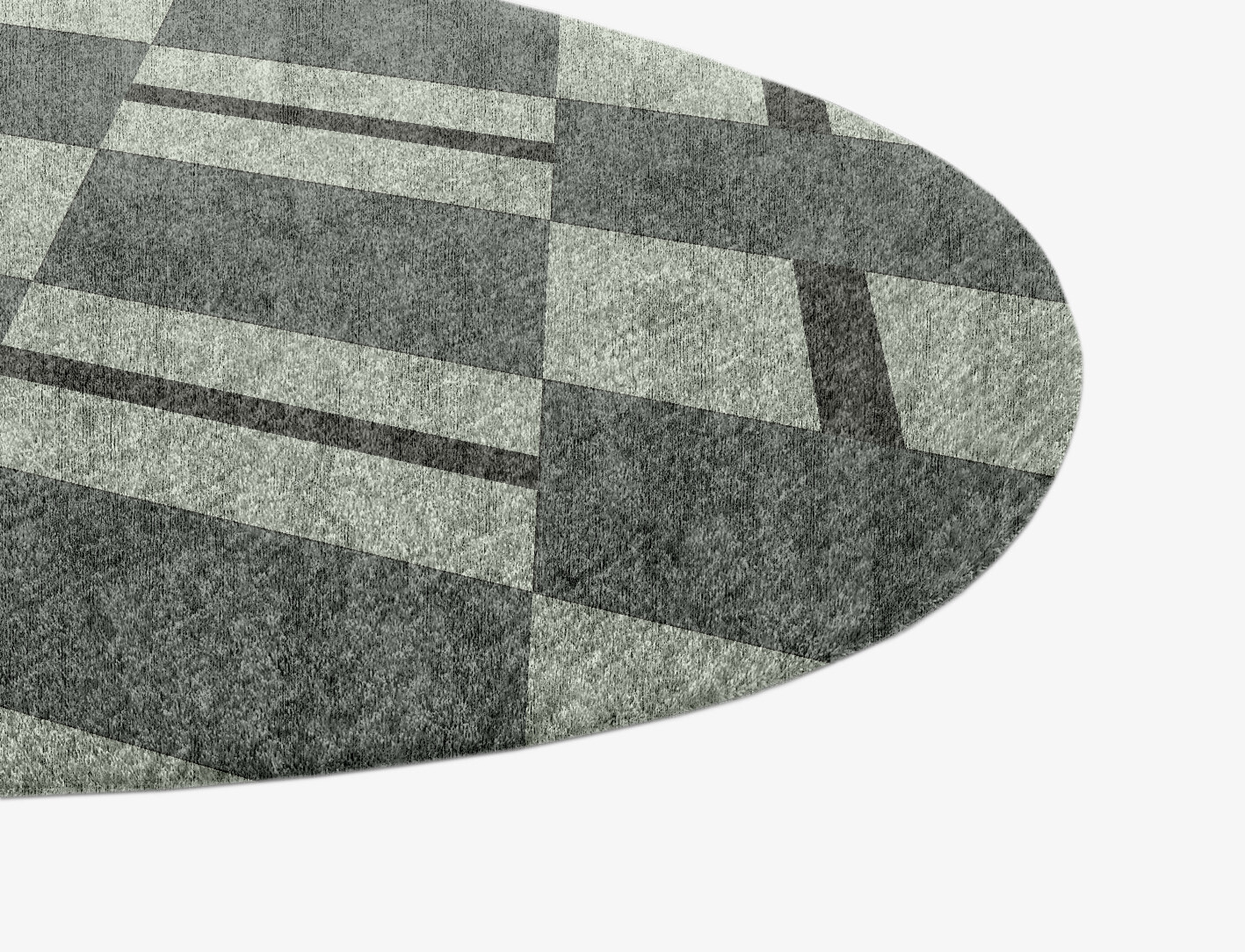 Pennon Geometric Splash Hand Knotted Bamboo Silk Custom Rug by Rug Artisan