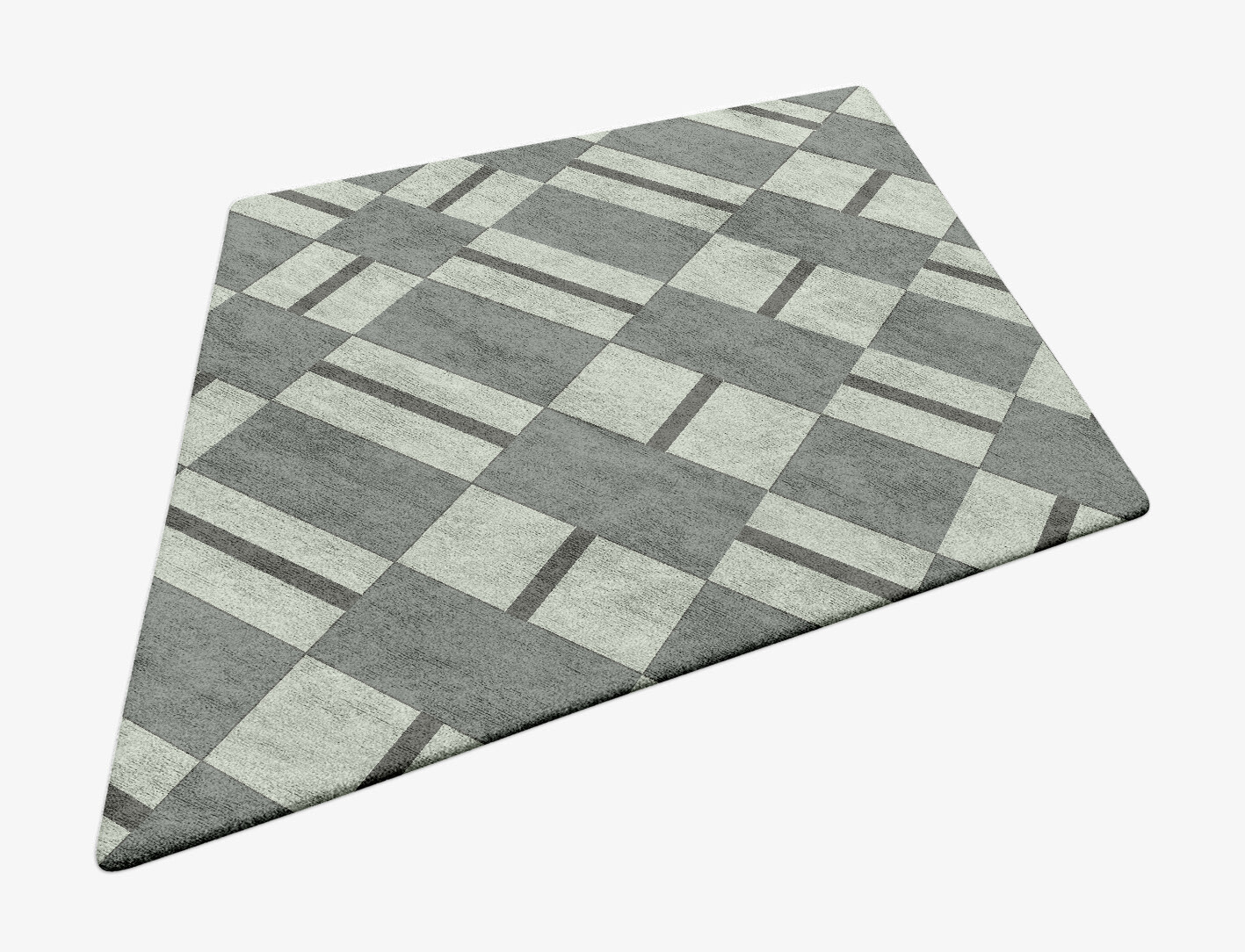 Pennon Geometric Diamond Hand Tufted Bamboo Silk Custom Rug by Rug Artisan
