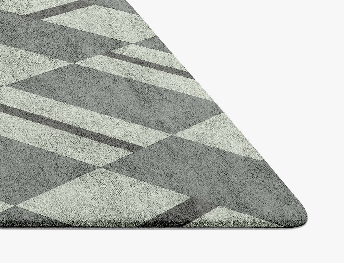 Pennon Geometric Diamond Hand Tufted Bamboo Silk Custom Rug by Rug Artisan