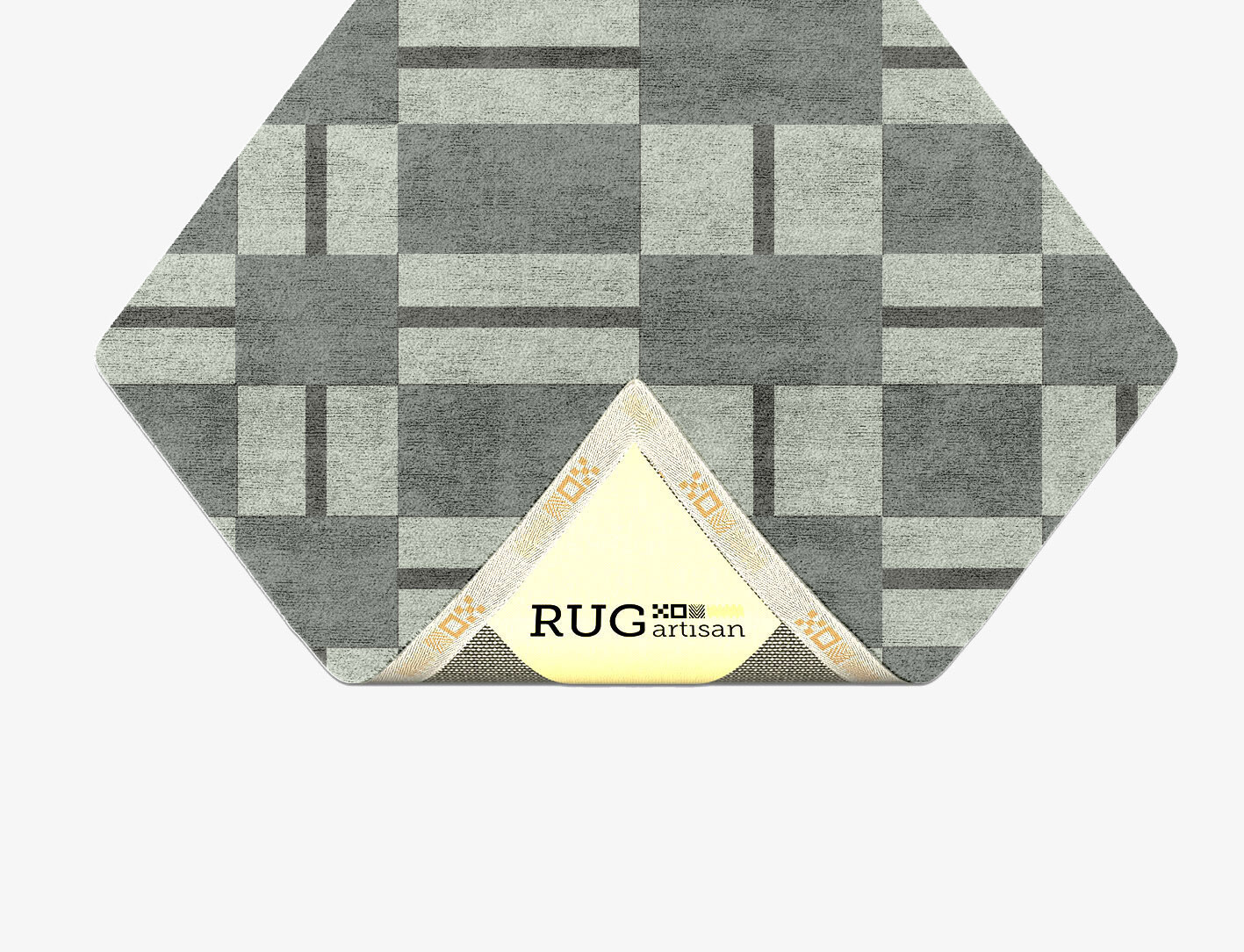 Pennon Geometric Diamond Hand Tufted Bamboo Silk Custom Rug by Rug Artisan