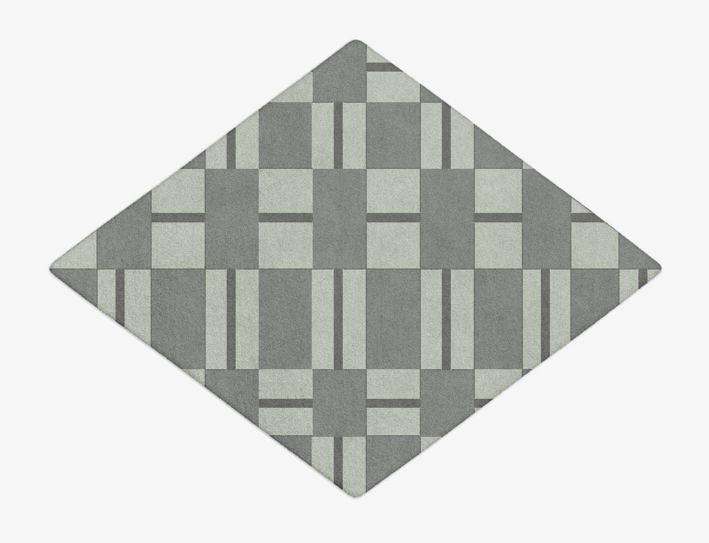 Pennon Geometric Diamond Hand Tufted Pure Wool Custom Rug by Rug Artisan