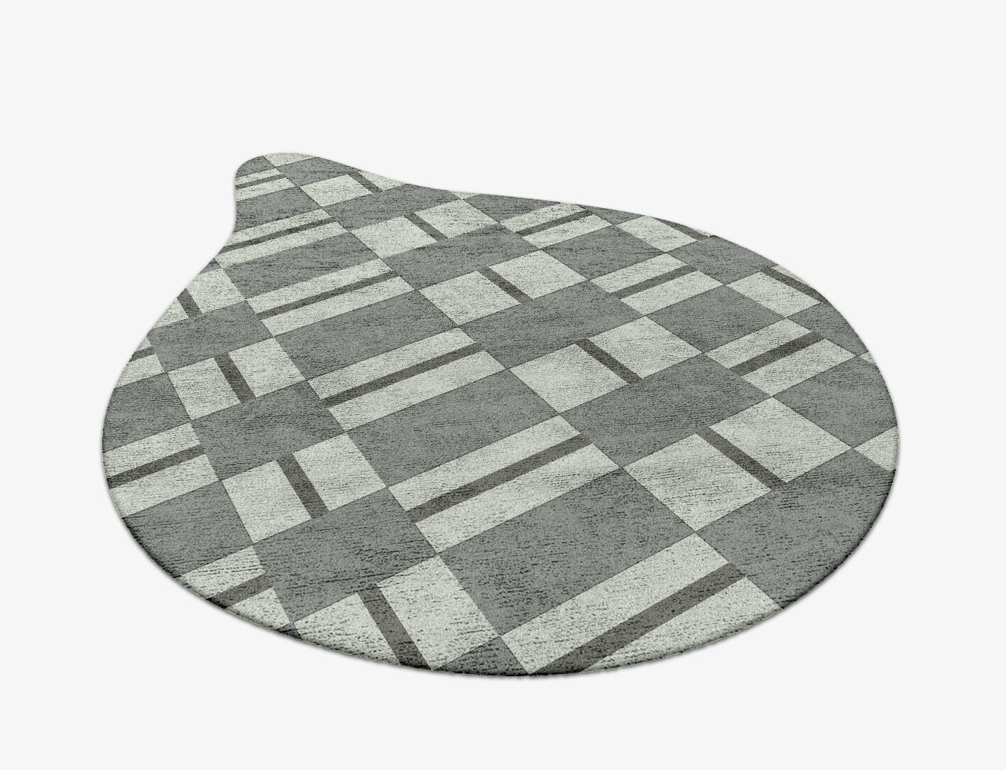 Pennon Geometric Drop Hand Tufted Bamboo Silk Custom Rug by Rug Artisan