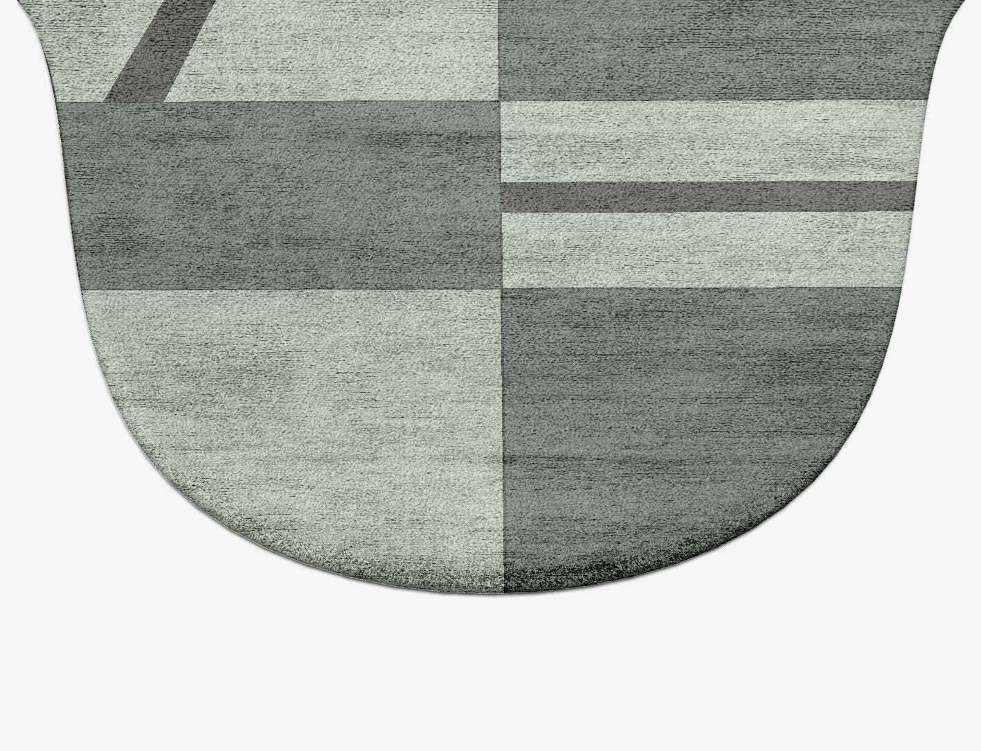 Pennon Geometric Drop Hand Tufted Bamboo Silk Custom Rug by Rug Artisan