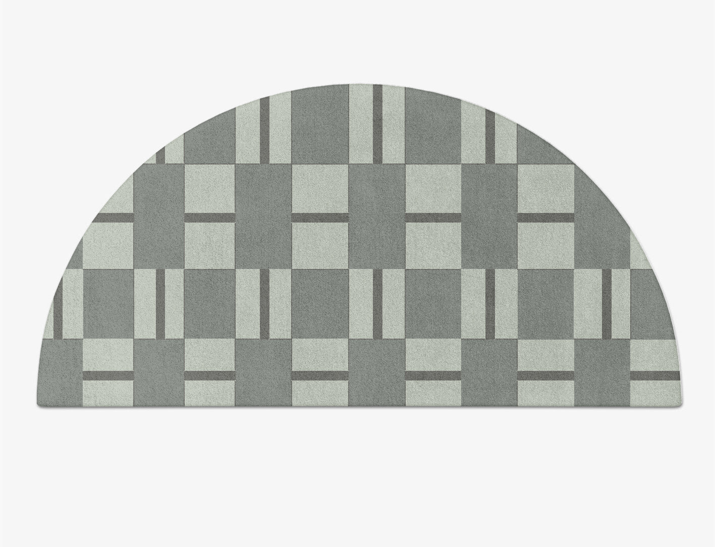 Pennon Geometric Halfmoon Hand Tufted Pure Wool Custom Rug by Rug Artisan