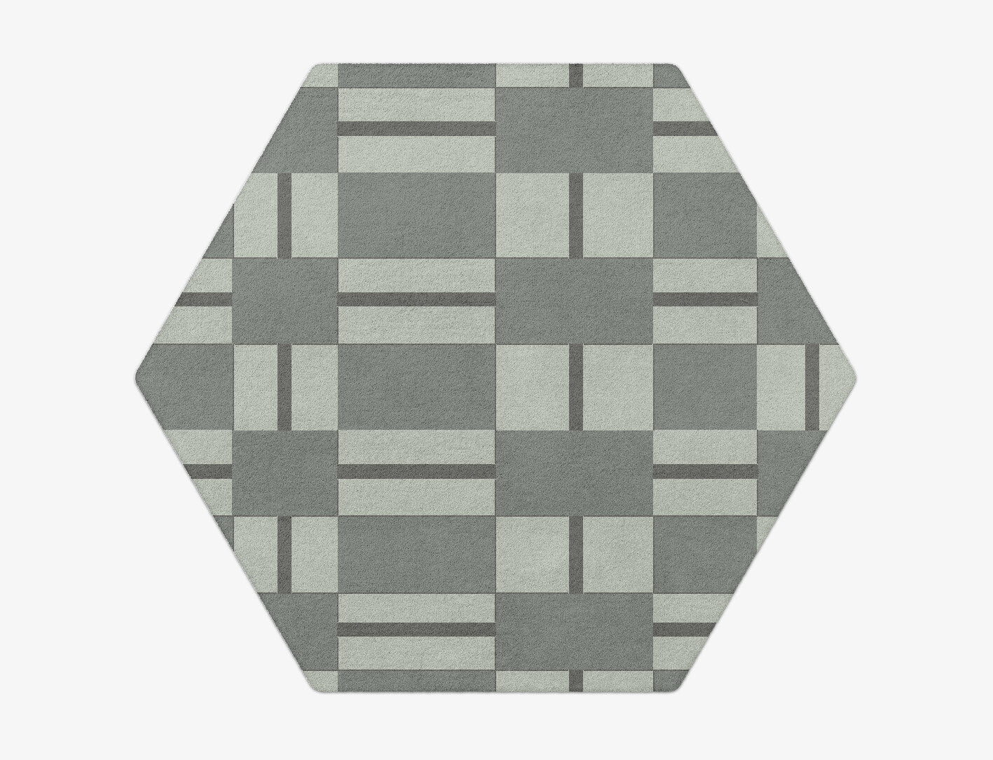 Pennon Geometric Hexagon Hand Tufted Pure Wool Custom Rug by Rug Artisan