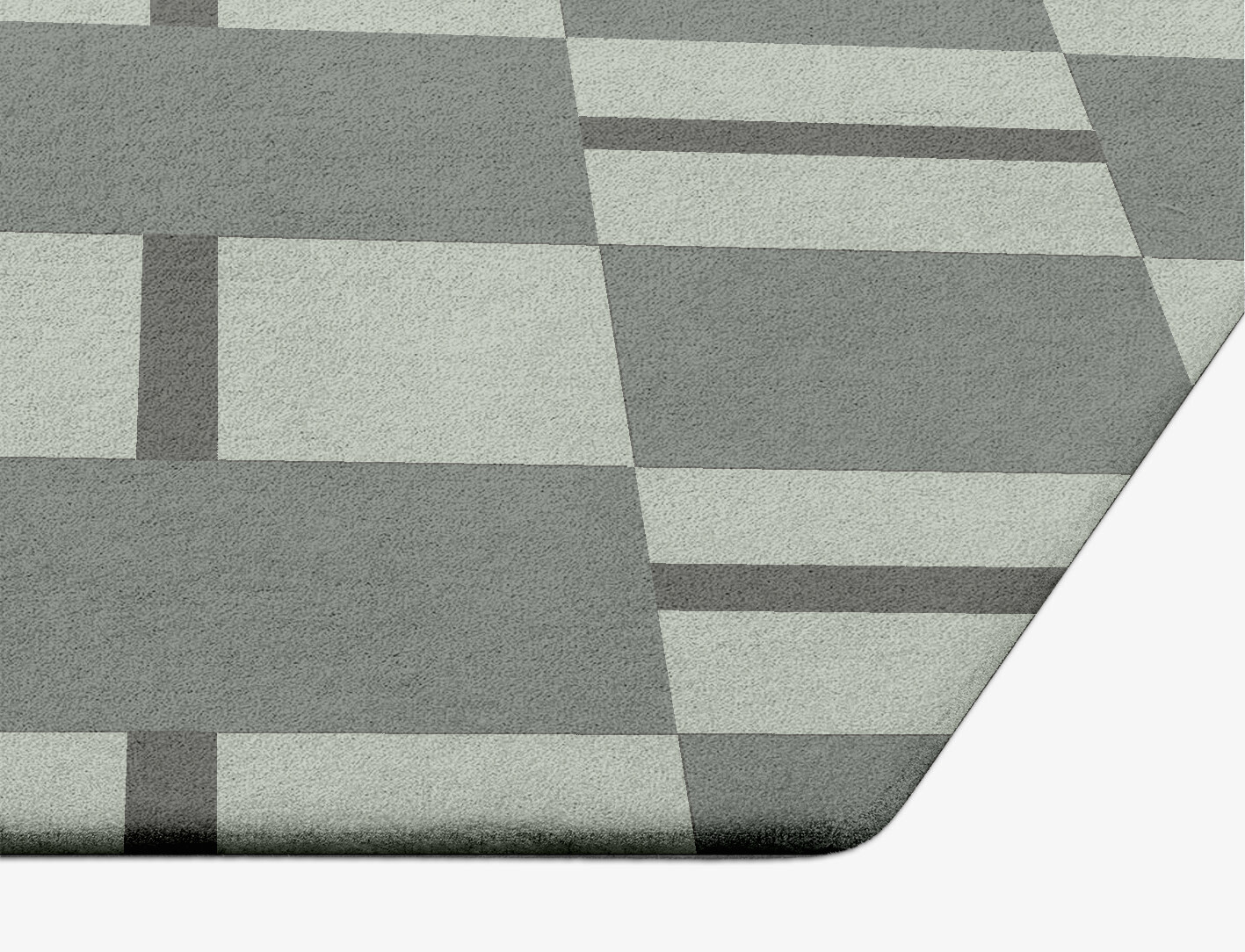 Pennon Geometric Hexagon Hand Tufted Pure Wool Custom Rug by Rug Artisan