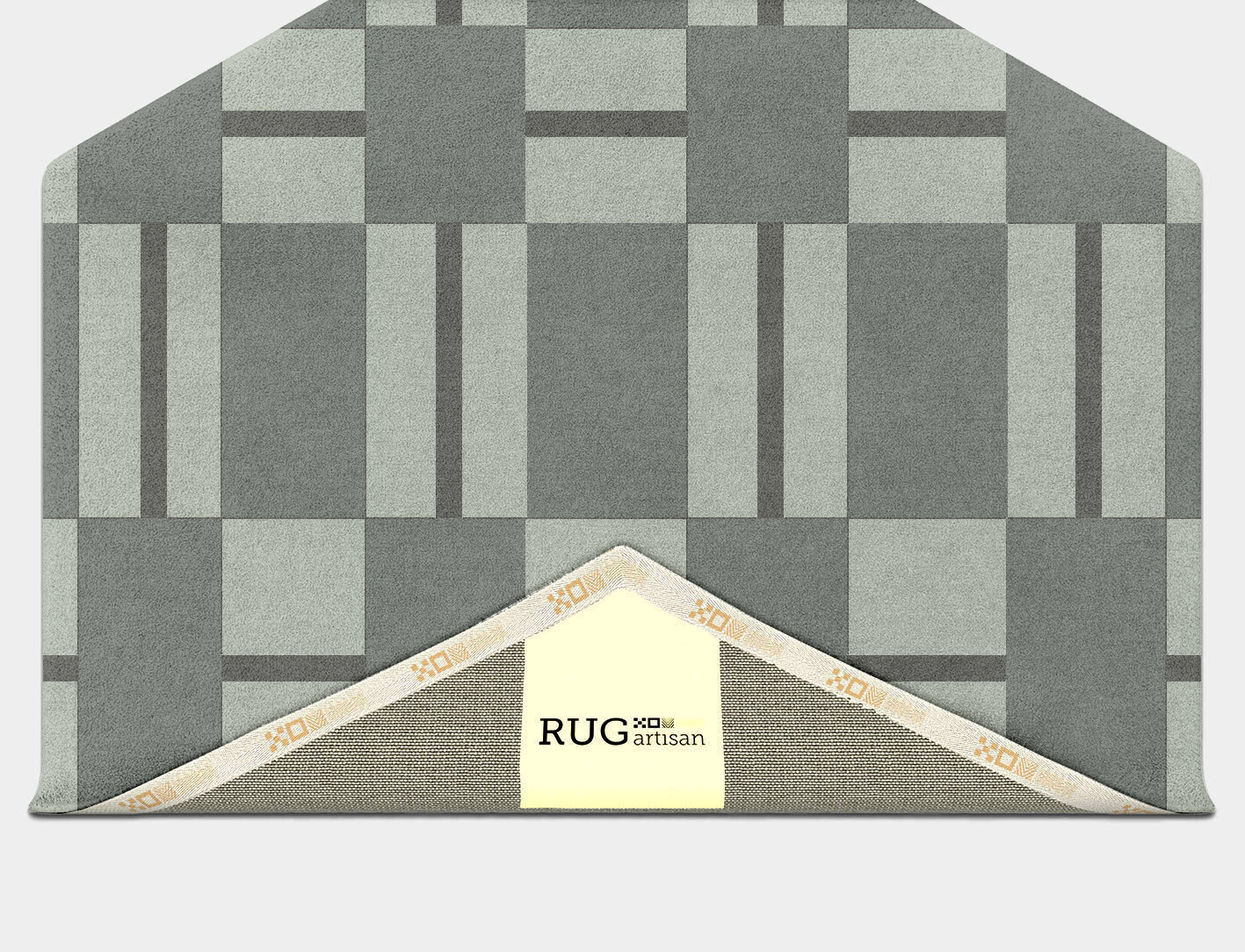 Pennon Geometric Hexagon Hand Tufted Pure Wool Custom Rug by Rug Artisan