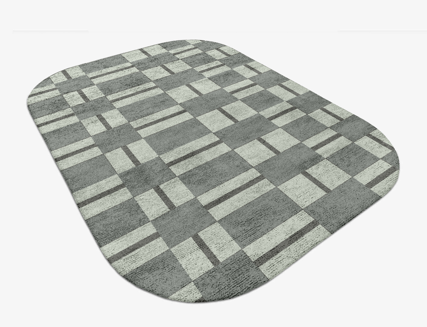 Pennon Geometric Oblong Hand Tufted Bamboo Silk Custom Rug by Rug Artisan