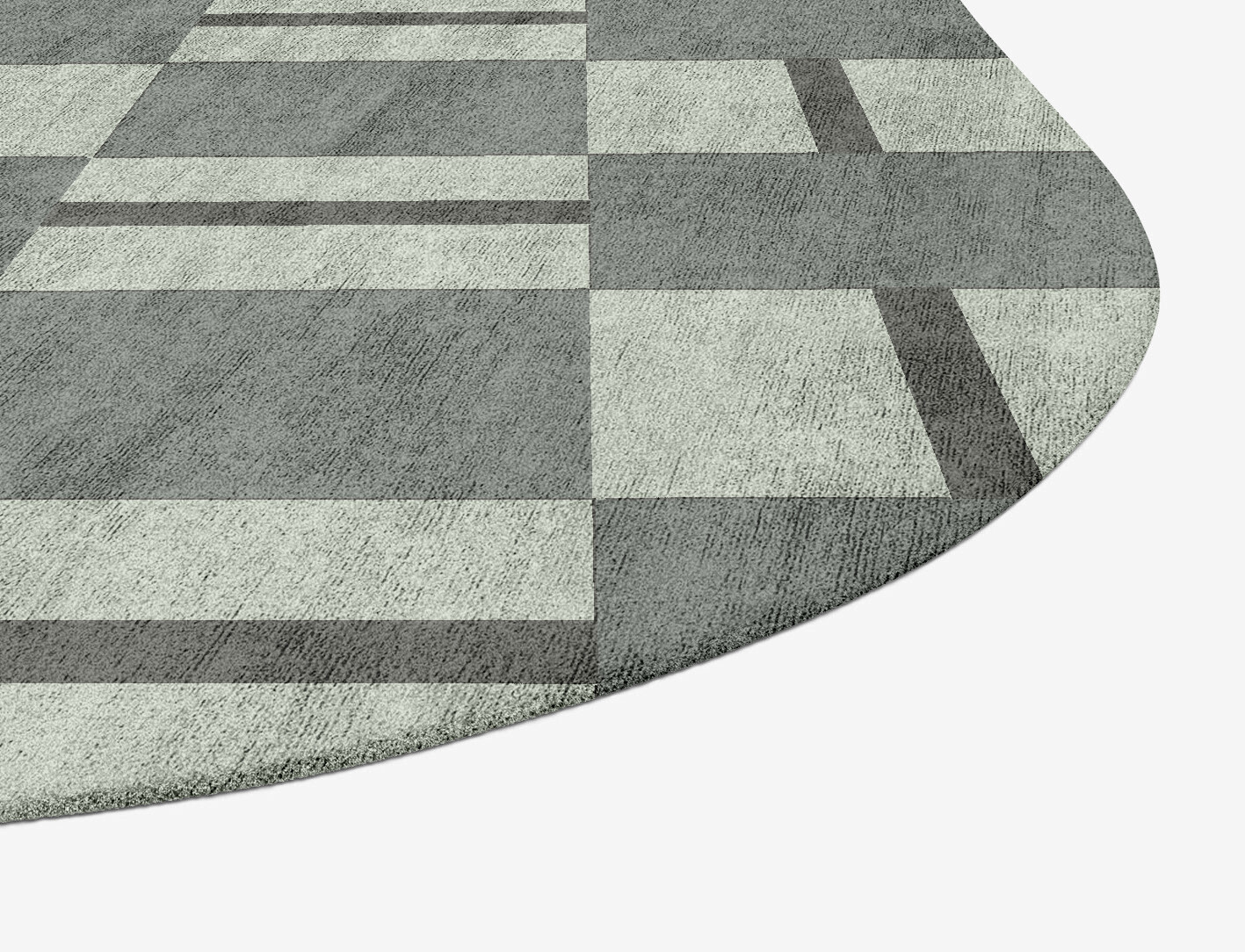 Pennon Geometric Oblong Hand Tufted Bamboo Silk Custom Rug by Rug Artisan