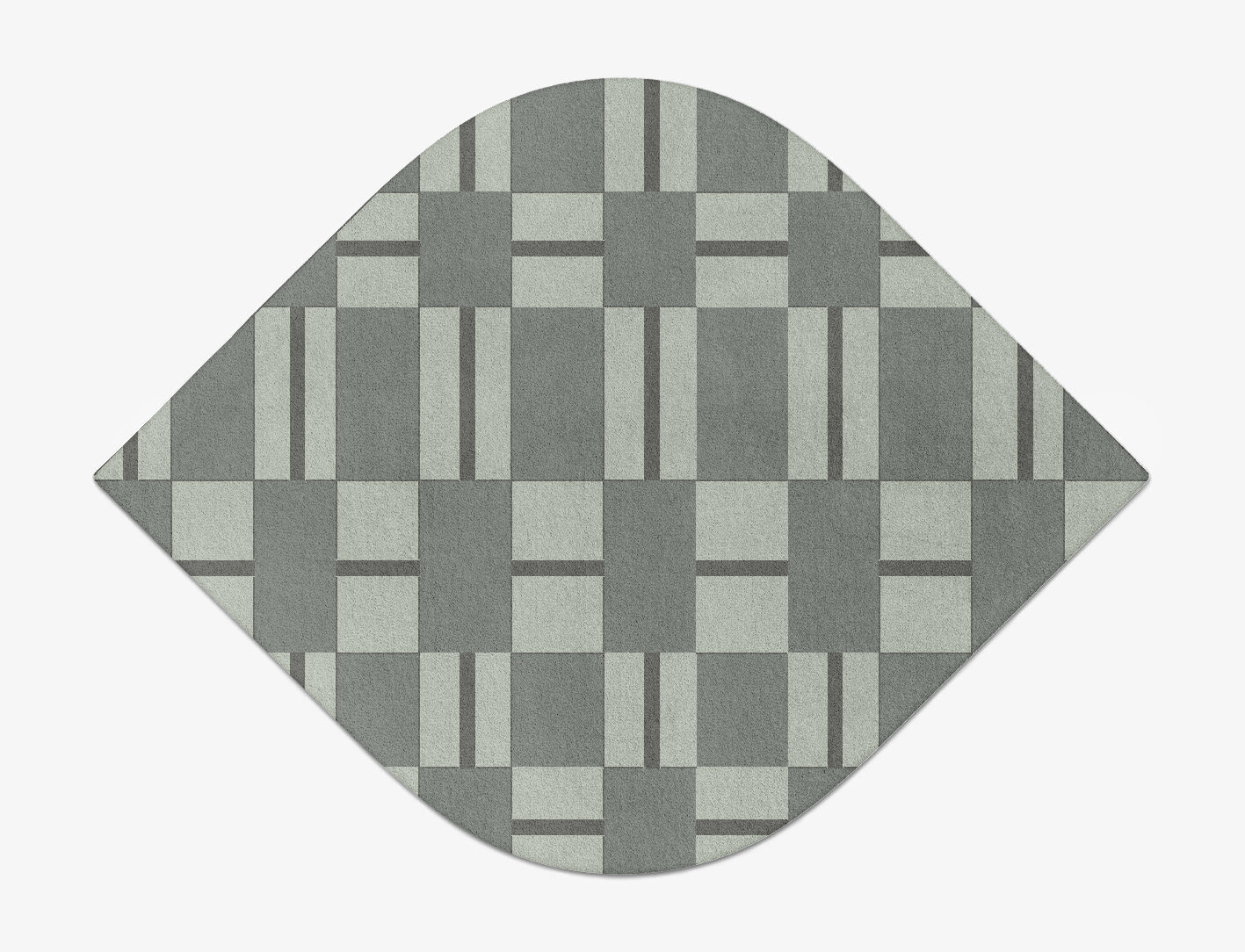Pennon Geometric Ogee Hand Tufted Pure Wool Custom Rug by Rug Artisan
