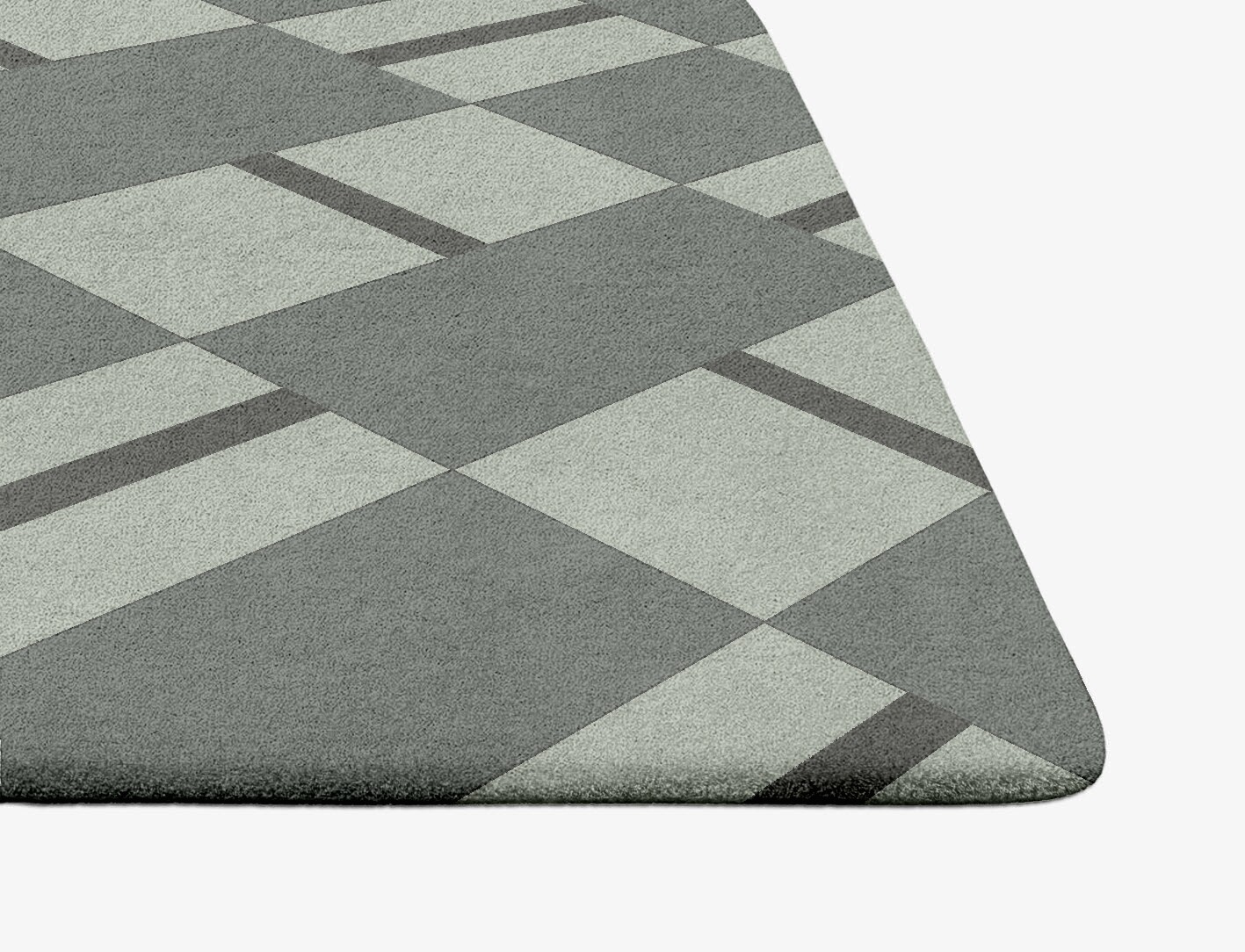 Pennon Geometric Ogee Hand Tufted Pure Wool Custom Rug by Rug Artisan