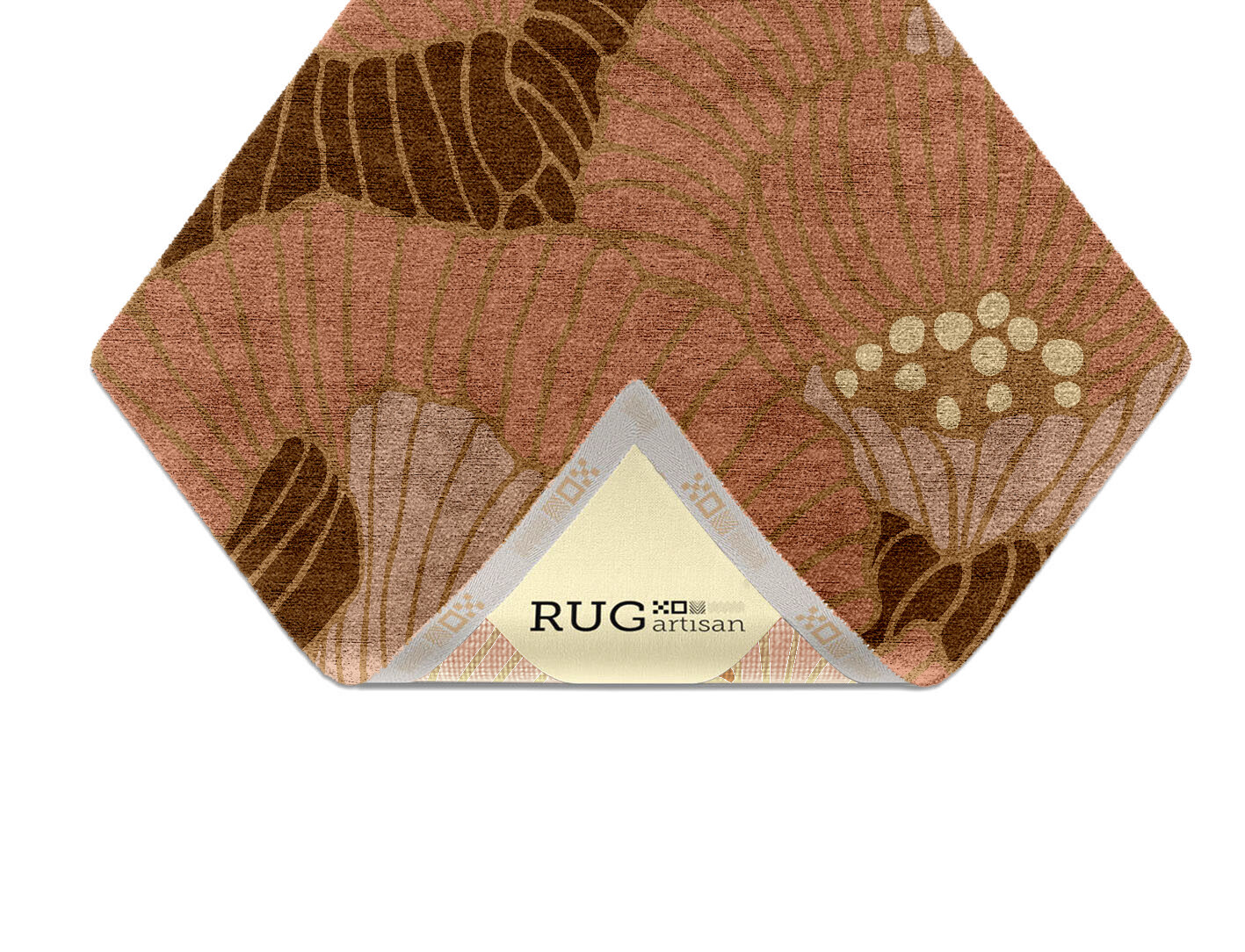 Peony Field of Flowers Diamond Hand Knotted Bamboo Silk Custom Rug by Rug Artisan