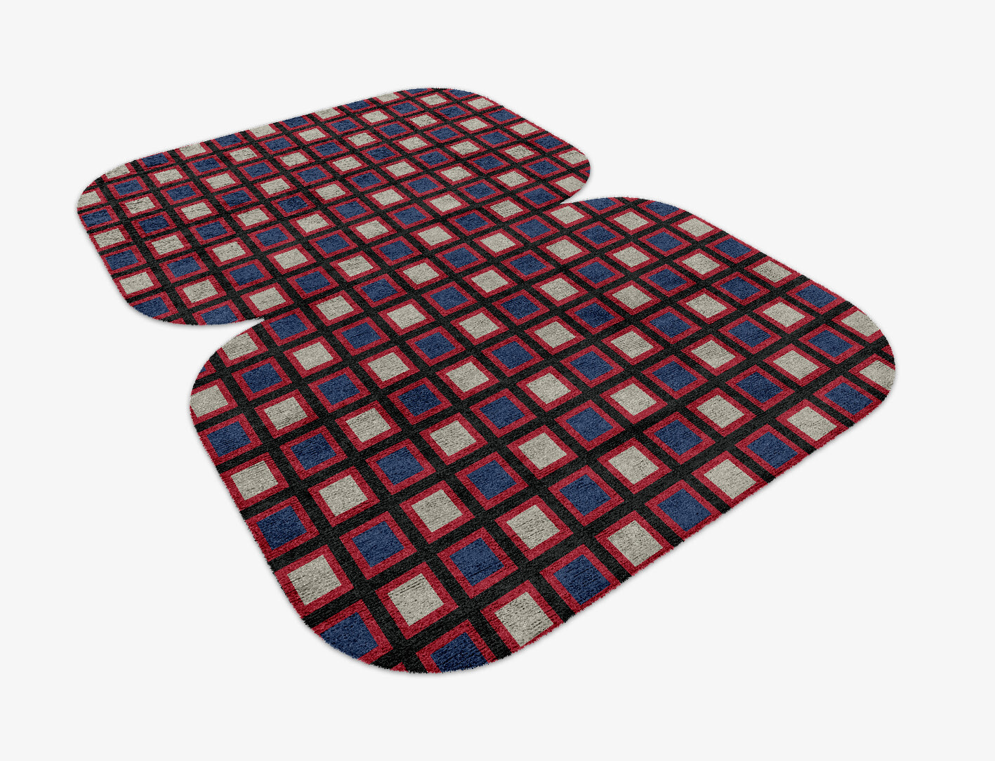 Peppermint Geometric Eight Hand Knotted Bamboo Silk Custom Rug by Rug Artisan