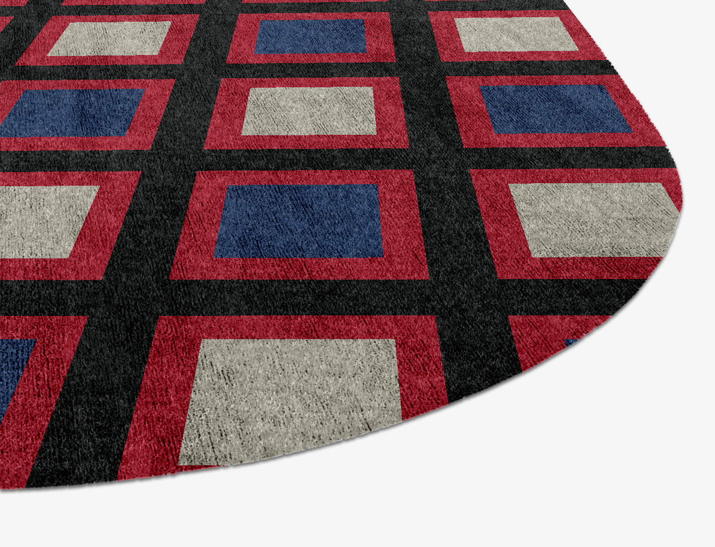 Peppermint Geometric Eight Hand Knotted Bamboo Silk Custom Rug by Rug Artisan