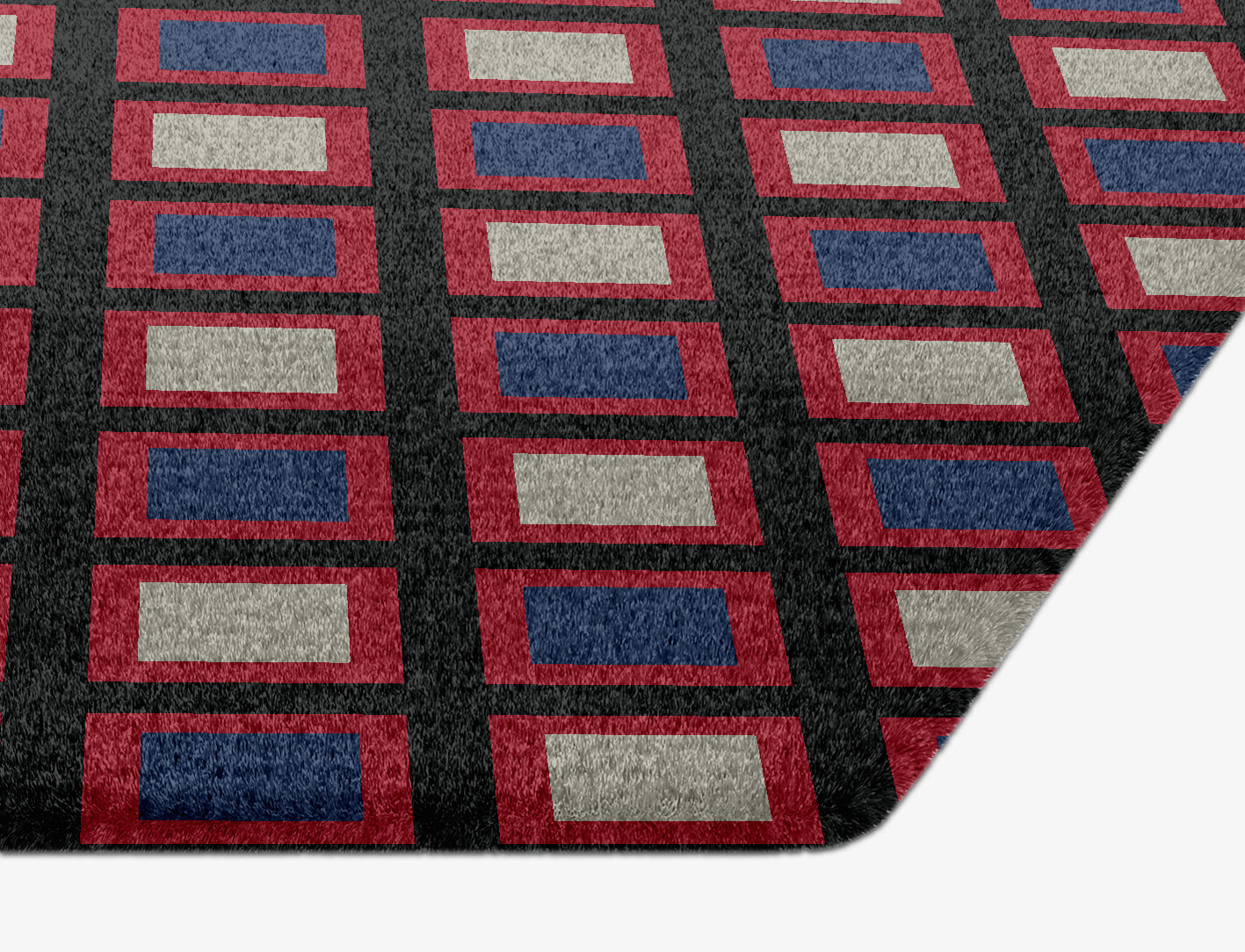 Peppermint Geometric Hexagon Hand Knotted Tibetan Wool Custom Rug by Rug Artisan