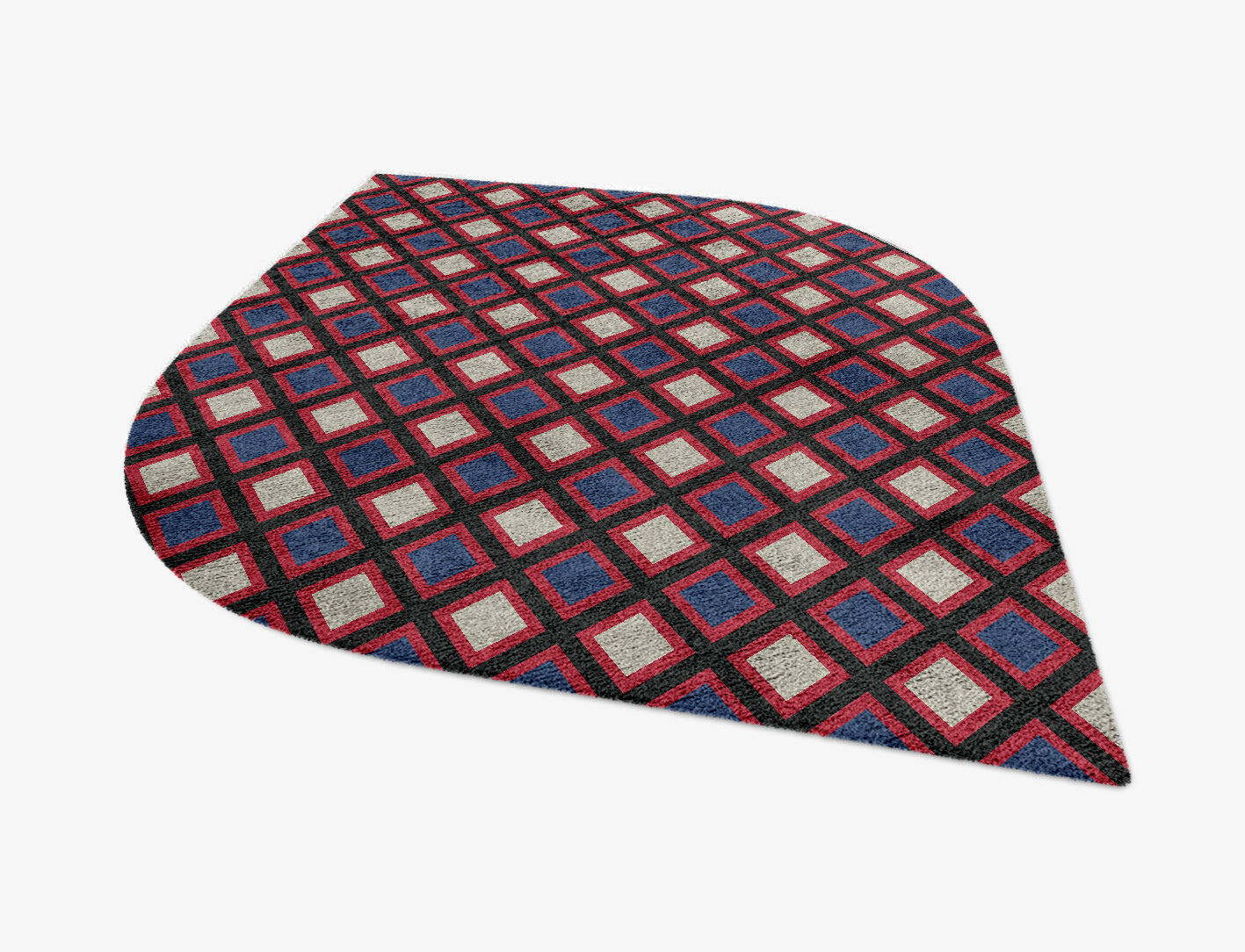 Peppermint Geometric Ogee Hand Knotted Bamboo Silk Custom Rug by Rug Artisan