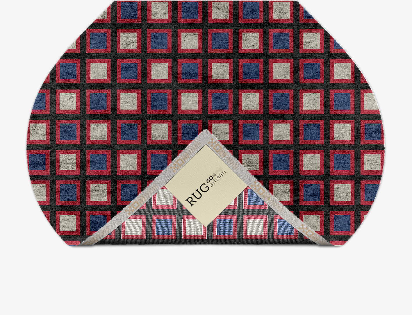 Peppermint Geometric Ogee Hand Knotted Bamboo Silk Custom Rug by Rug Artisan
