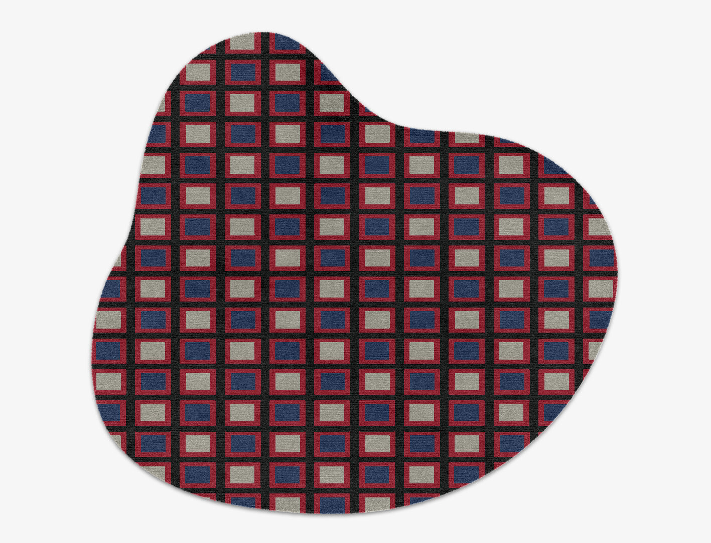 Peppermint Geometric Splash Hand Knotted Tibetan Wool Custom Rug by Rug Artisan