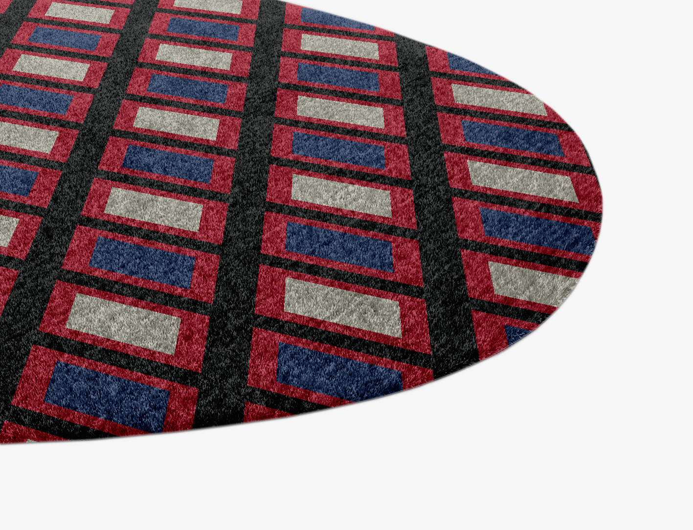 Peppermint Geometric Splash Hand Knotted Tibetan Wool Custom Rug by Rug Artisan