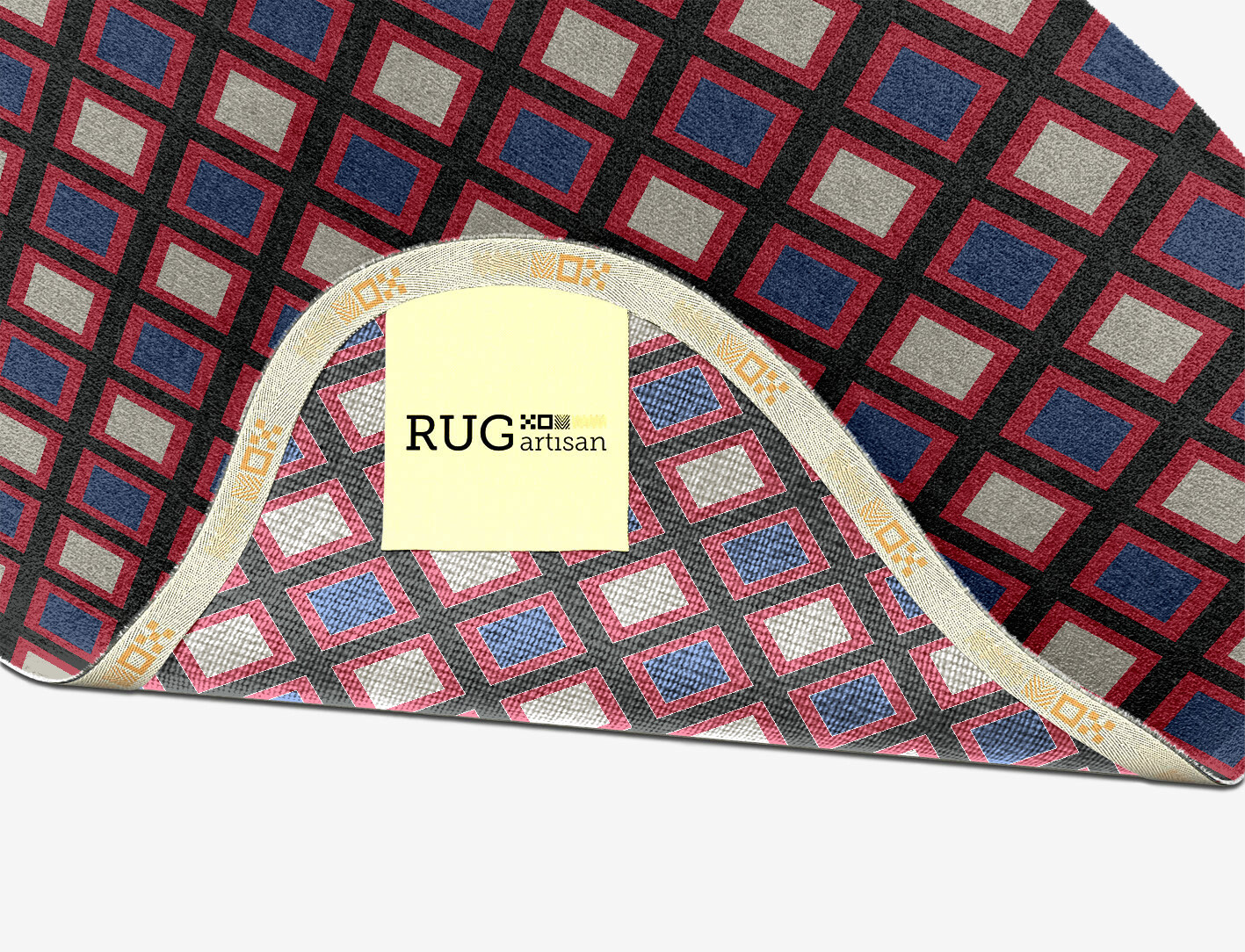 Peppermint Geometric Splash Hand Knotted Tibetan Wool Custom Rug by Rug Artisan