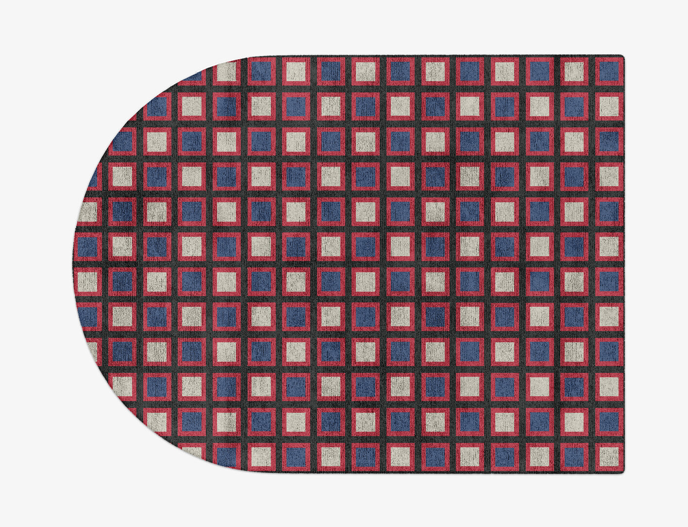 Peppermint Geometric Arch Hand Tufted Bamboo Silk Custom Rug by Rug Artisan