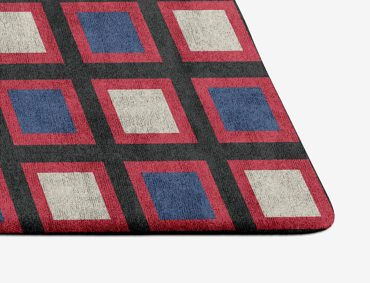 Peppermint Geometric Arch Hand Tufted Bamboo Silk Custom Rug by Rug Artisan