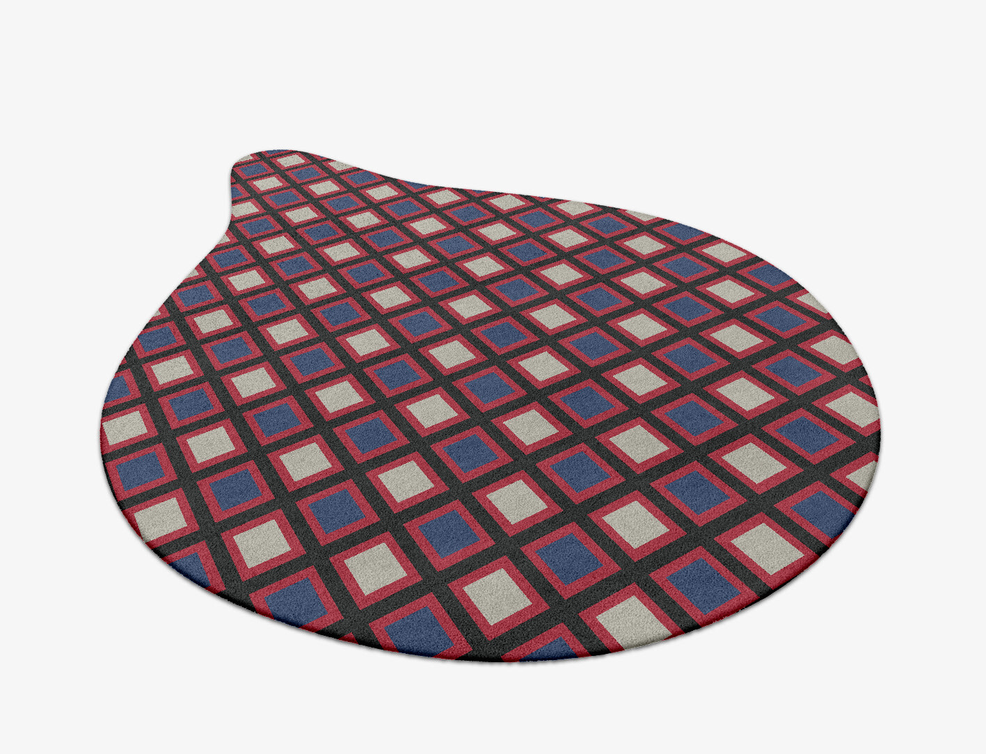 Peppermint Geometric Drop Hand Tufted Pure Wool Custom Rug by Rug Artisan