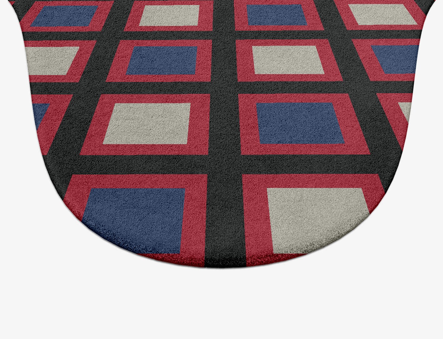 Peppermint Geometric Drop Hand Tufted Pure Wool Custom Rug by Rug Artisan