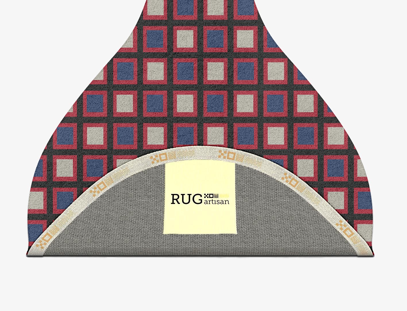 Peppermint Geometric Drop Hand Tufted Pure Wool Custom Rug by Rug Artisan