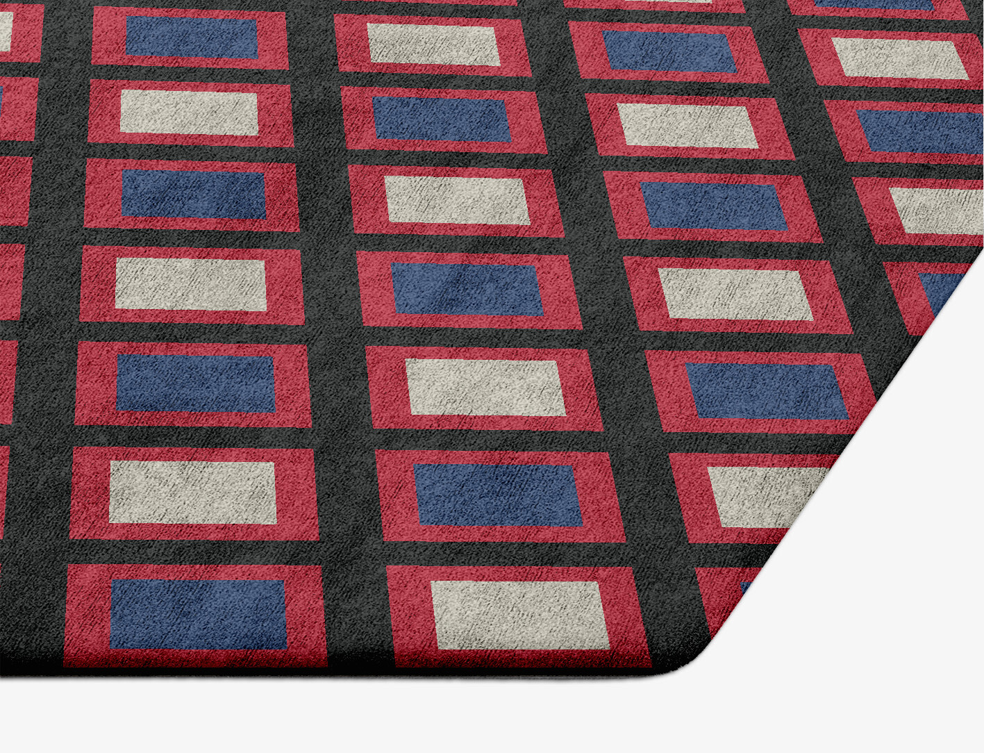 Peppermint Geometric Hexagon Hand Tufted Bamboo Silk Custom Rug by Rug Artisan