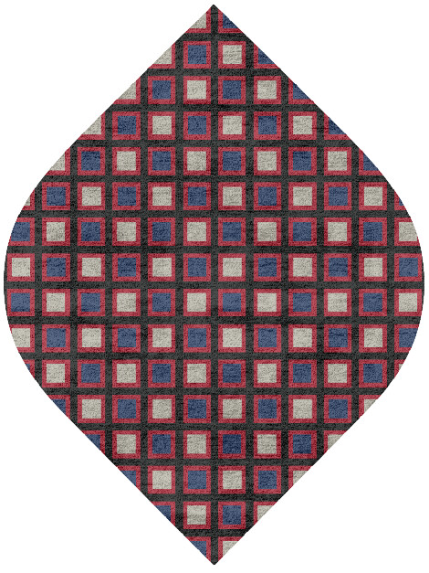Peppermint Geometric Ogee Hand Tufted Bamboo Silk Custom Rug by Rug Artisan