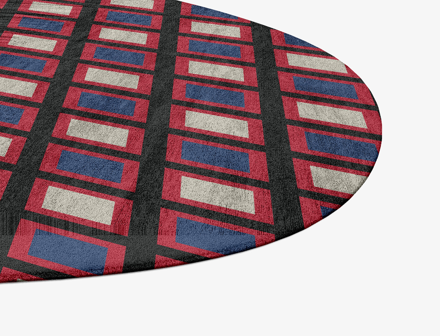 Peppermint Geometric Splash Hand Tufted Bamboo Silk Custom Rug by Rug Artisan