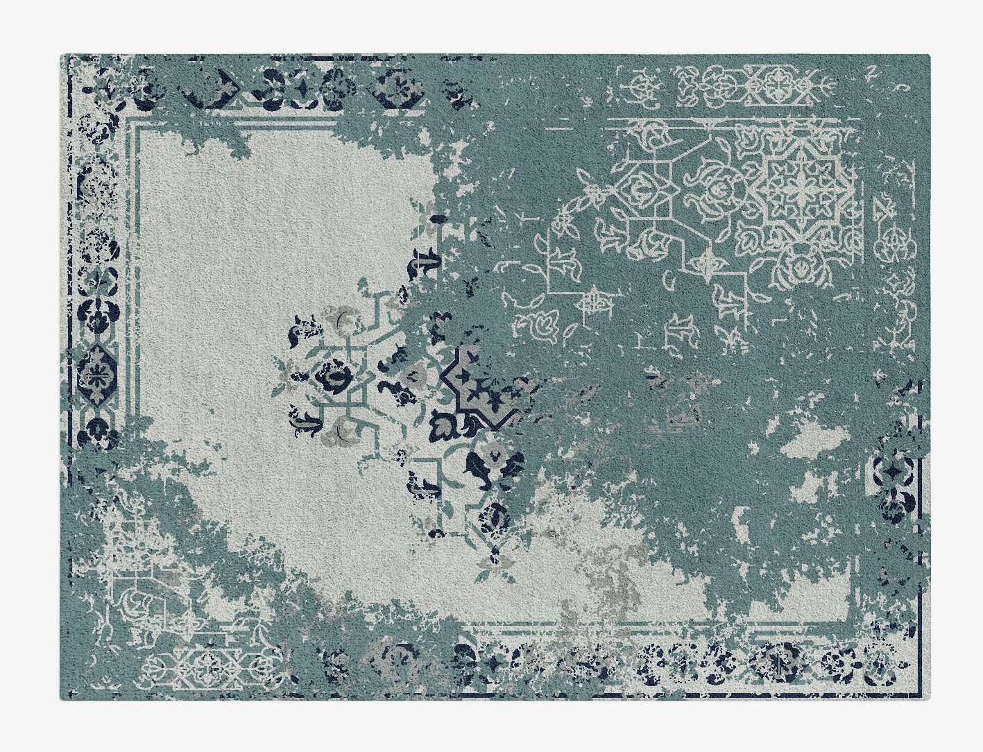 Persian Greys Persian Bagh Rectangle Hand Tufted Pure Wool Custom Rug by Rug Artisan