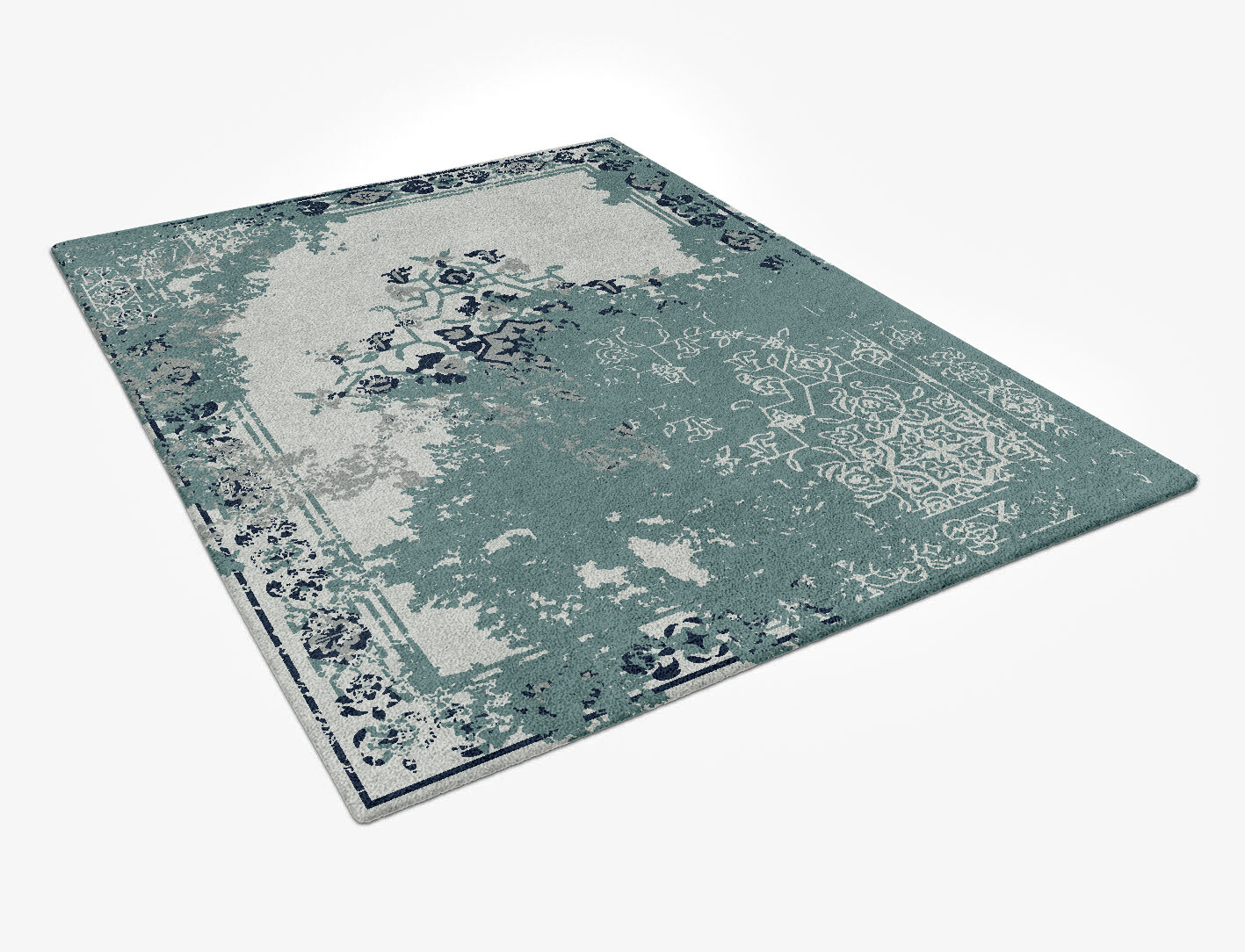 Persian Greys Persian Bagh Rectangle Hand Tufted Pure Wool Custom Rug by Rug Artisan