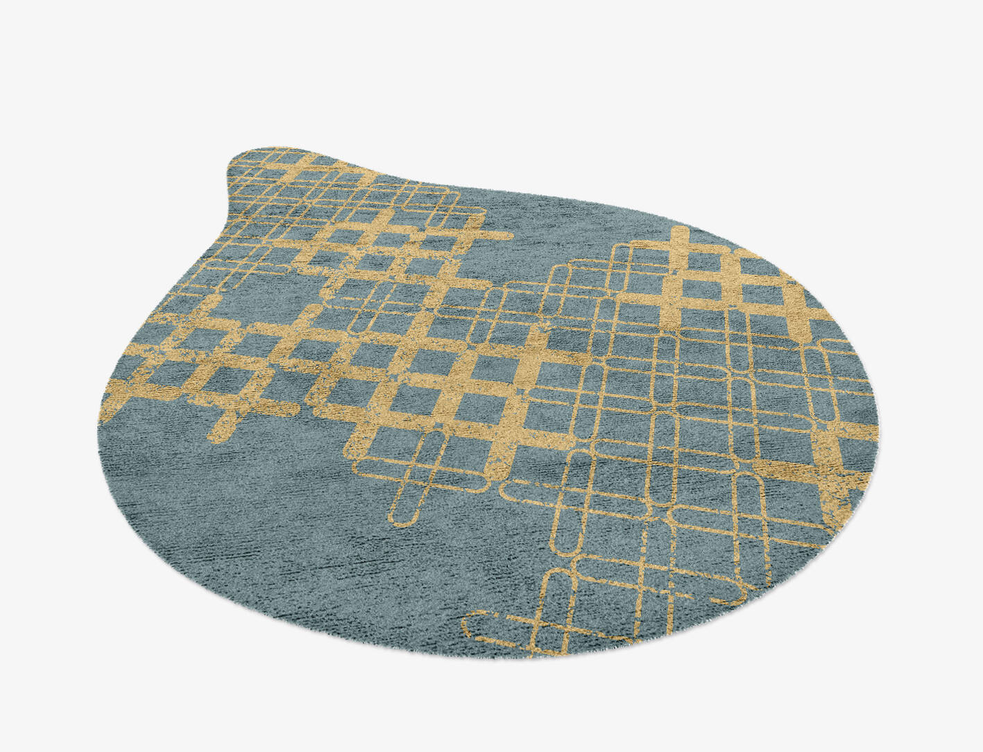 Pert  Drop Hand Knotted Bamboo Silk Custom Rug by Rug Artisan