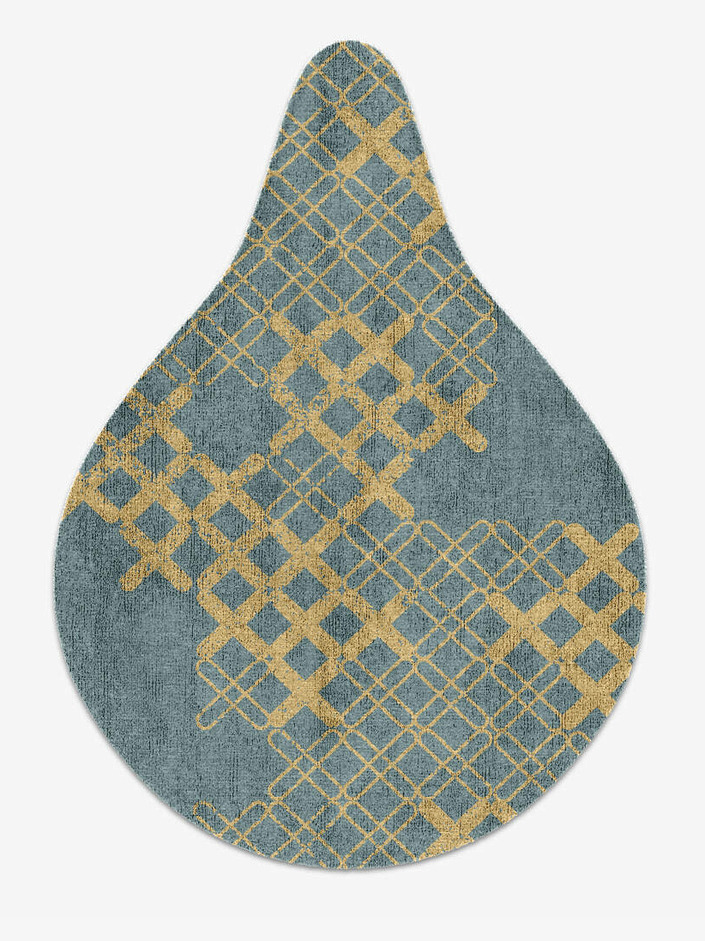 Pert  Drop Hand Knotted Bamboo Silk Custom Rug by Rug Artisan