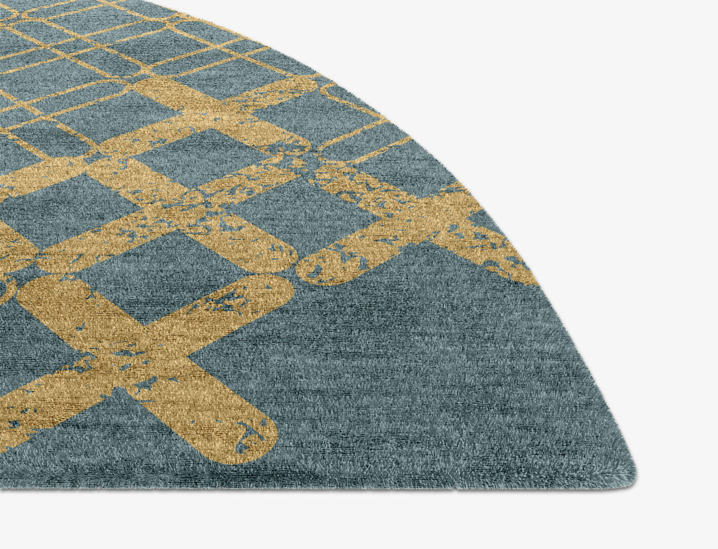 Pert  Halfmoon Hand Knotted Bamboo Silk Custom Rug by Rug Artisan