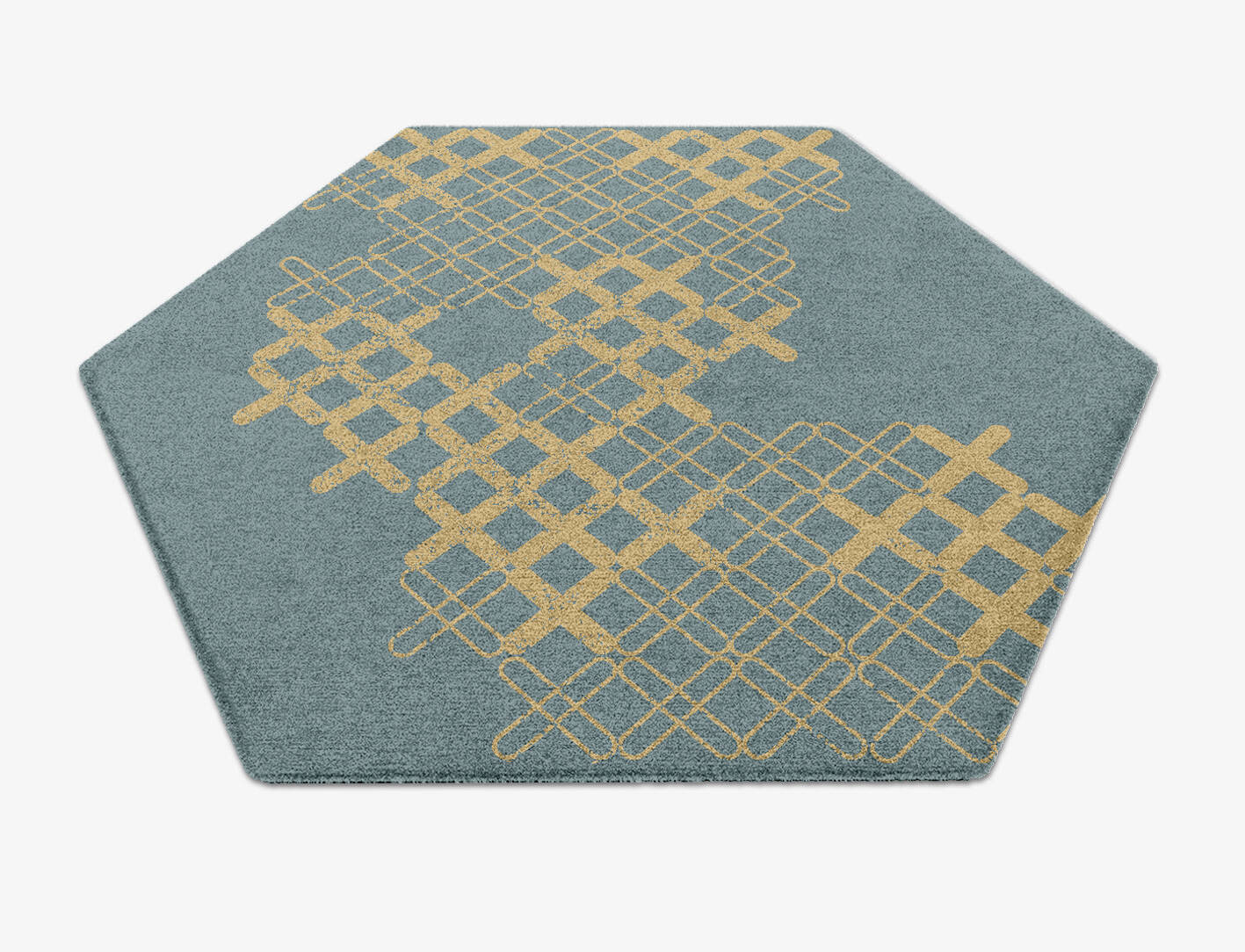 Pert  Hexagon Hand Knotted Tibetan Wool Custom Rug by Rug Artisan