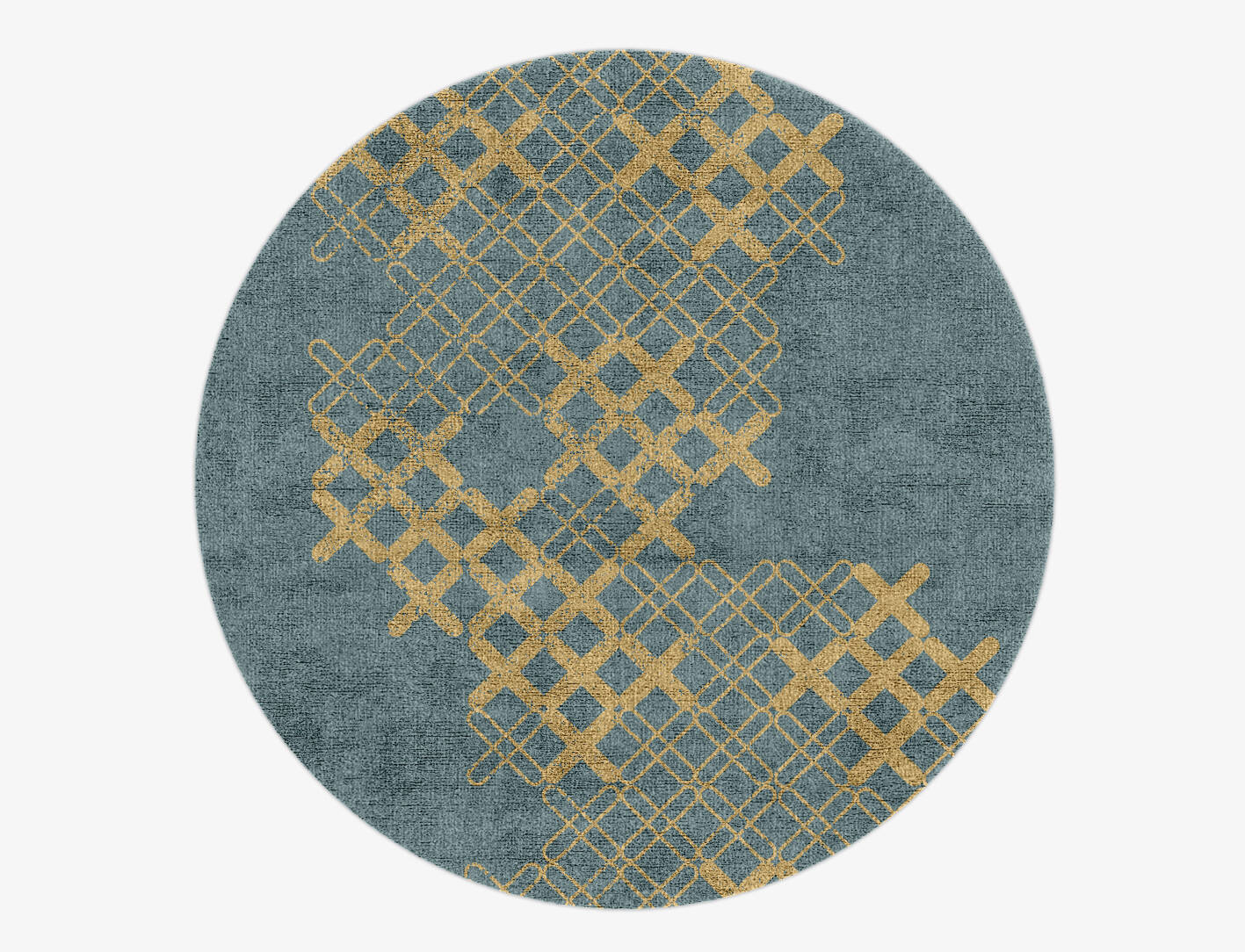 Pert  Round Hand Knotted Bamboo Silk Custom Rug by Rug Artisan