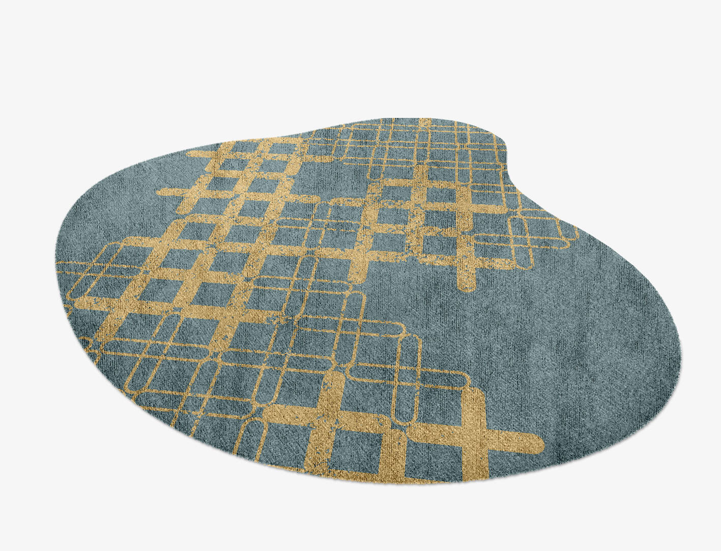 Pert  Splash Hand Knotted Bamboo Silk Custom Rug by Rug Artisan