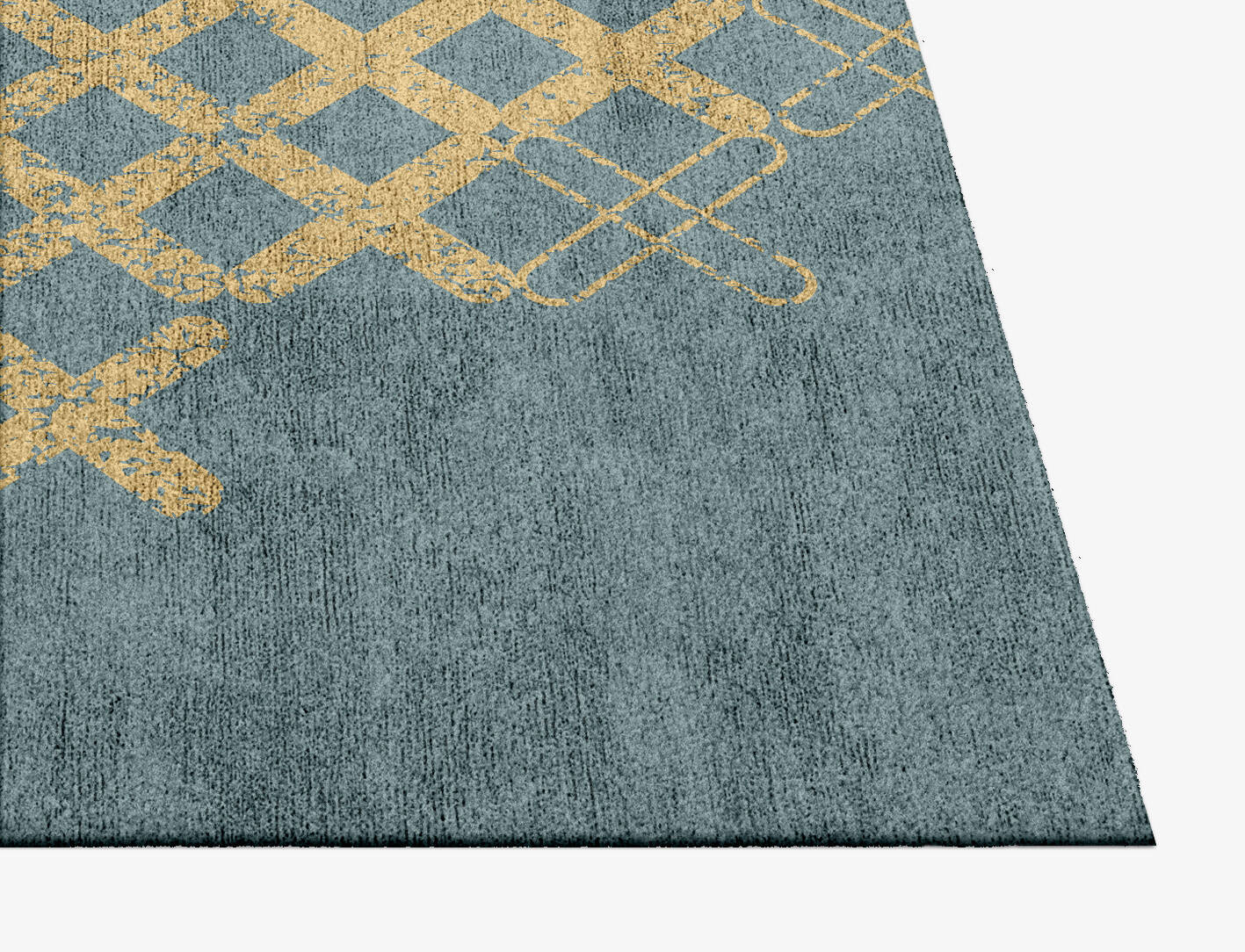 Pert  Square Hand Knotted Bamboo Silk Custom Rug by Rug Artisan