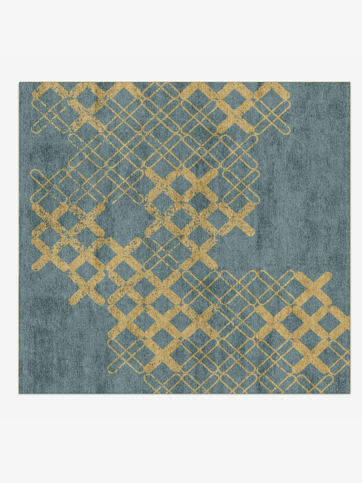 Pert  Square Hand Knotted Bamboo Silk Custom Rug by Rug Artisan