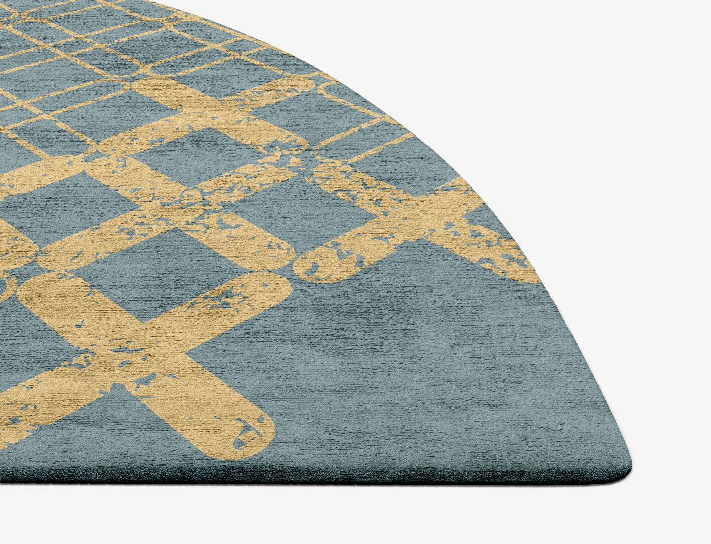 Pert  Halfmoon Hand Tufted Bamboo Silk Custom Rug by Rug Artisan