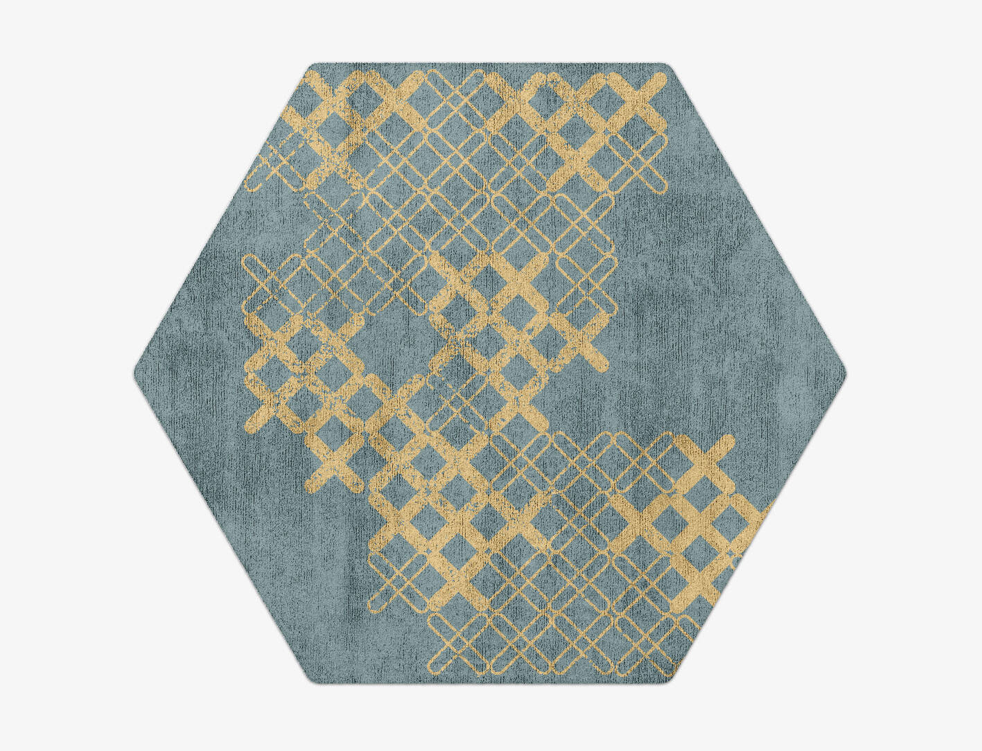 Pert  Hexagon Hand Tufted Bamboo Silk Custom Rug by Rug Artisan